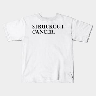 Struckout Cancer Awareness, Walk, Baseball For Men Women Kids T-Shirt